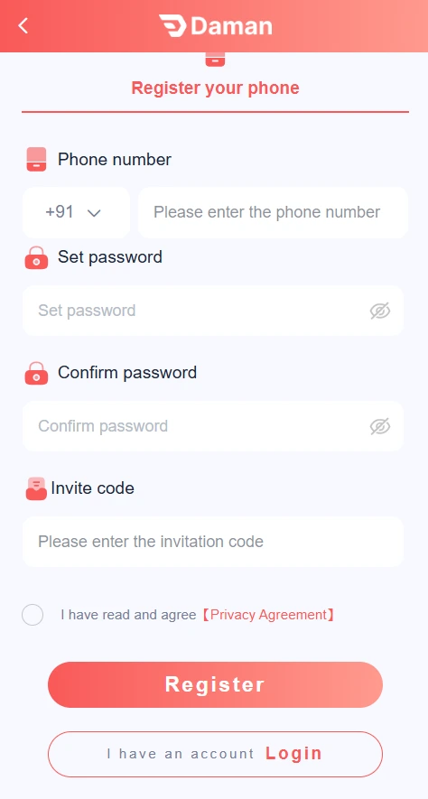Daman Game Register
